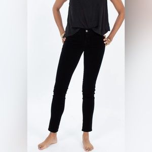 J Brand black velvet leggings size 25